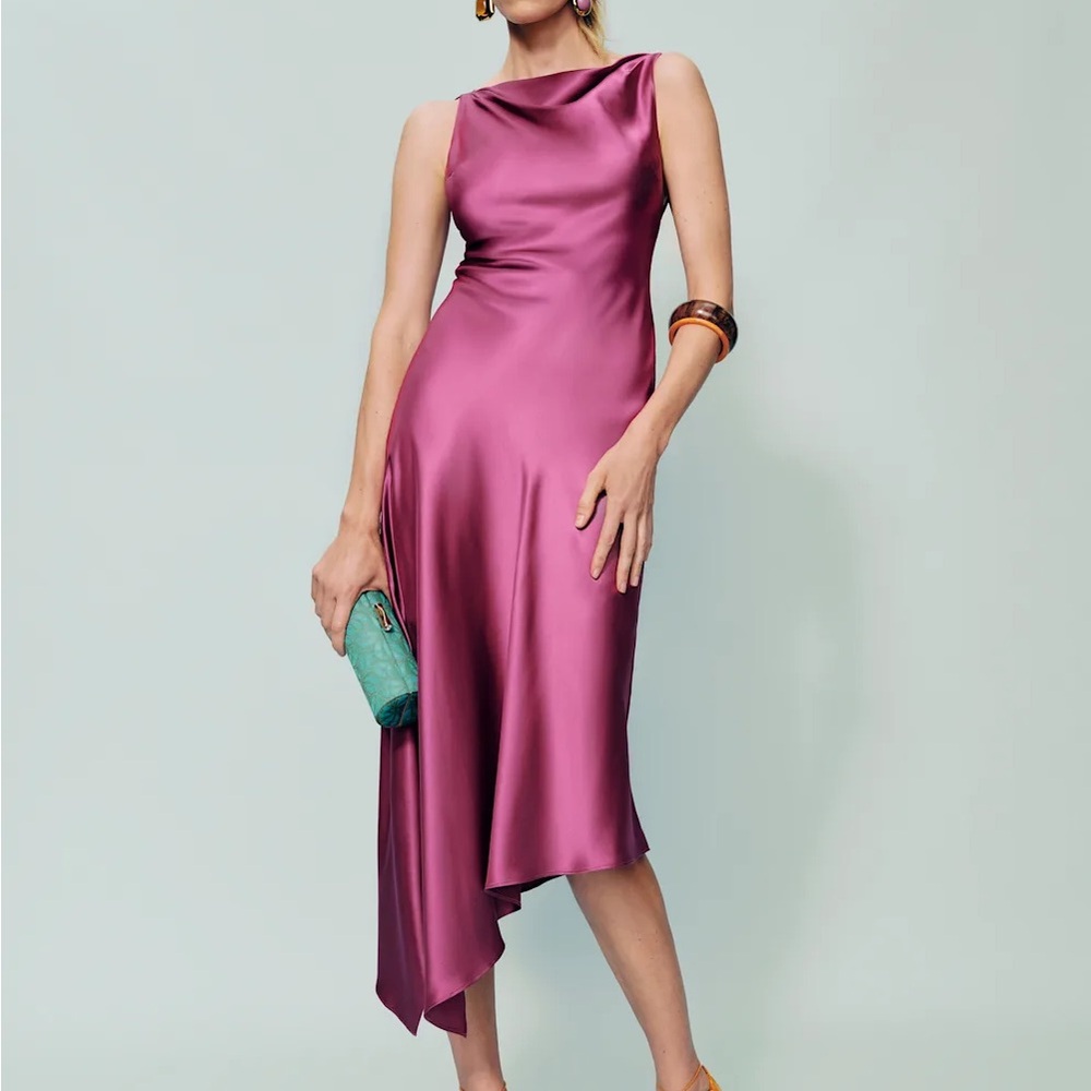 NWT Reformation Scotia Dress S Hibiscus Tea